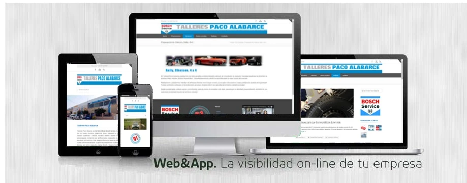 Web responsive Talleres Paco Alabarce