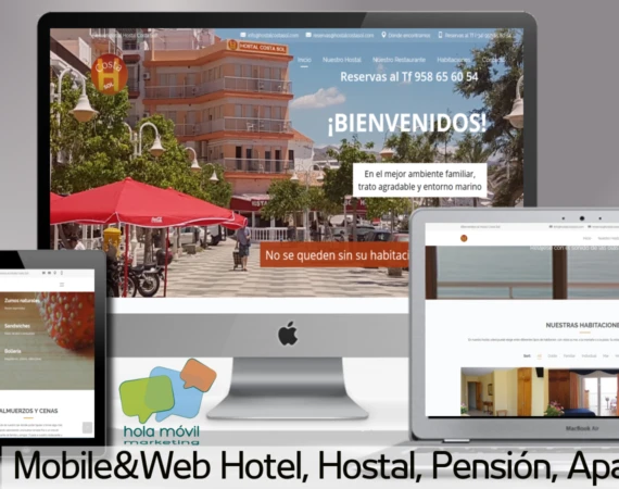 Web responsive Hostal Costa Sol